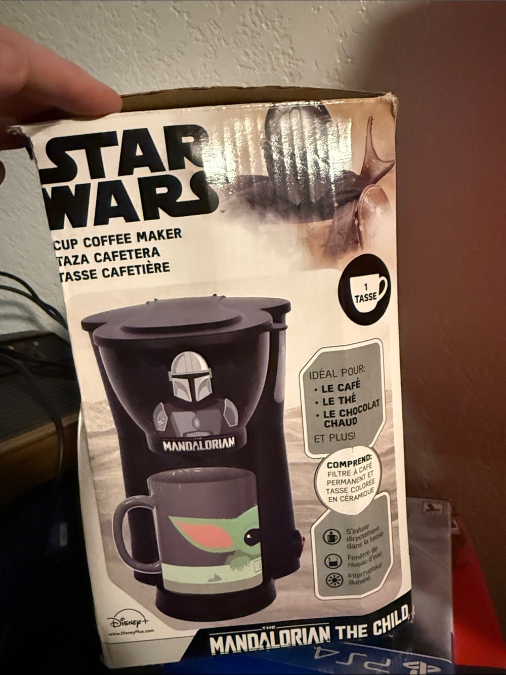 Star Wars The Mandalorian Black 1-Cup Coffee Maker